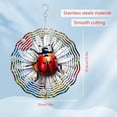 thumbnail image 2 of HELLOYOUNG 10inch Mandala Wind Spinner Vibrant Colors Red Cardinal Wind Chimes, Outdoor Metal Hanging 3D  Wind-Activated Sway & Spin  Garden/Yard/Patio Decor, Wind Sculpture Atmosphere Pendant., 2 of 7
