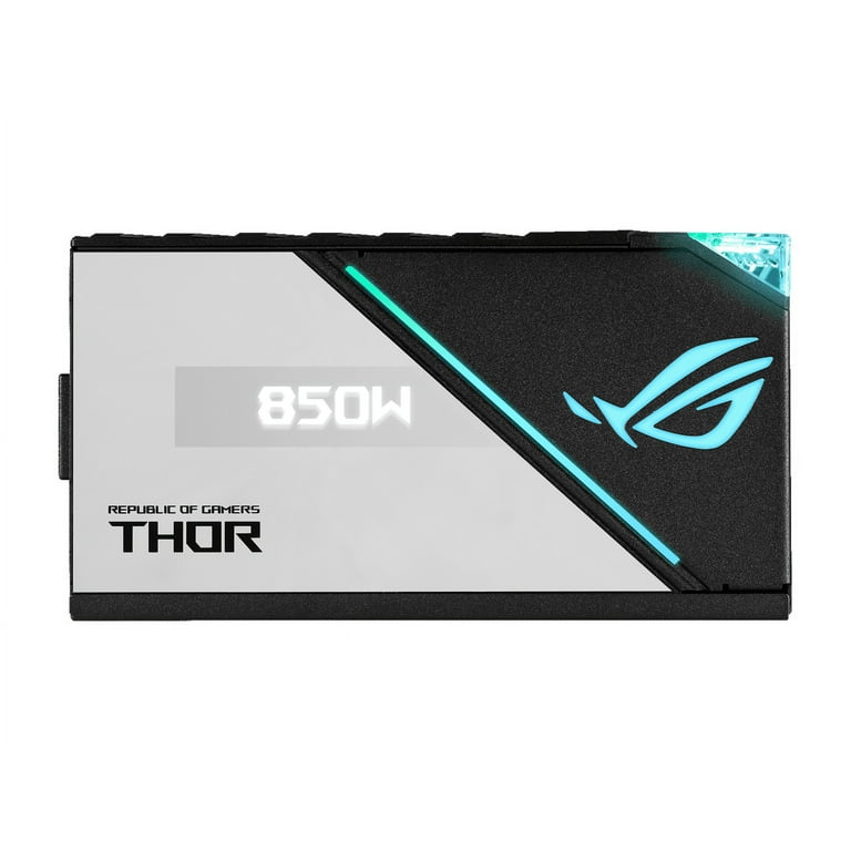 ASUS ROG Thor 850W Platinum II, 850W Fully Modular PSU, 80+ Platinum, ROG Heatsinks, PWM Fan, OLED Panel, Aura Sync - Walmart.com ASUS ROG Thor 850W Platinum II, 850W Fully Modular PSU, 80+ Platinum, ROG Heatsinks, PWM Fan, OLED Panel, Aura Sync - Walmart.com
