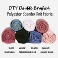 thumbnail image 4 of FabricLA DTY Double Brushed Knit Jersey 190 GSM - 58/60" Inches (150 cm) Wide - Soft Polyester Spandex Fabric - 2 Way Stretch Knit Fabric, 4 of 6