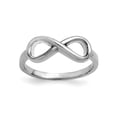 thumbnail image 1 of Sterling Silver Rhodium-Plated Infinity Ring (Size 7) Made In United States qr5887-7, 1 of 5