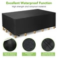 thumbnail image 5 of GARPROVM 124" x 63" x 29" Black Patio Furniture Set Cover, Waterproof, 5 of 9