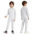 thumbnail image 5 of Alvivi Kids Special Needs Adaptive Clothing Long Sleeve Zipper One Piece Cotton Overall Jumpsuit White 10, 5 of 7