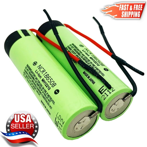 Panasonic Ncrb 3400mah Li Ion 3 7v Rechargeable Solder Wire Batteries Size Walmart Com Walmart Com