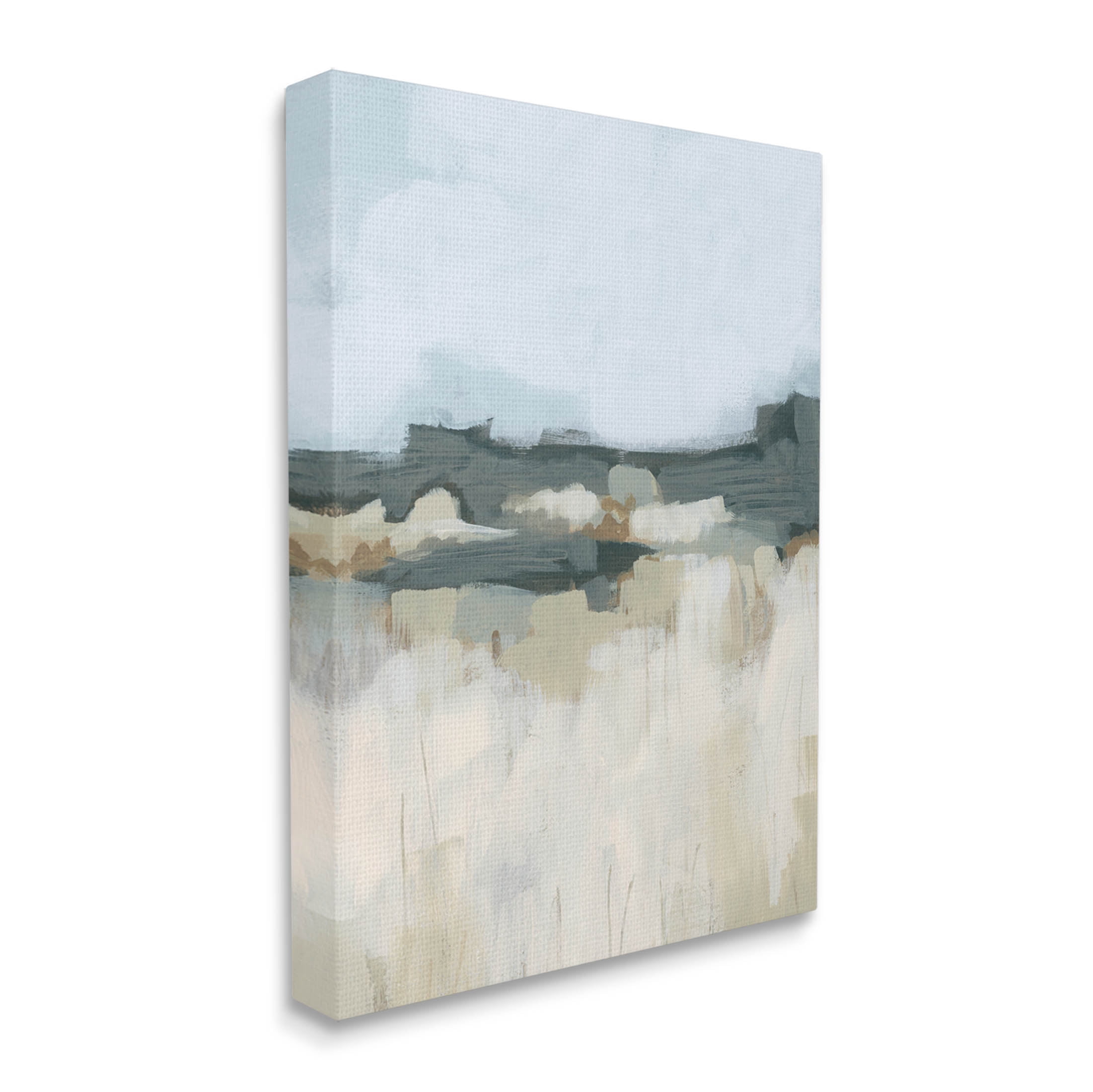 Stupell Industries Abstract Rural Field Landscape Painting Gallery Wrapped Canvas Print Wall Art, Design by June Erica Vess
