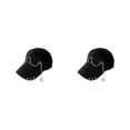 thumbnail image 2 of maskred Cotton Baseball Cap With Quick-drying Technology Say Goodbye To Sweat Ring Black 2Set, 2 of 6