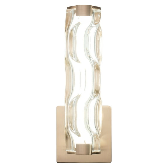 Brass Bathroom Vanity Light1 Light SconceClear Glass ShadeModern Wall Lighting