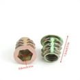 thumbnail image 1 of Noref 20Pcs M8 Zinc Alloy Hex Drive Head Furniture Nuts Threaded For Wood Insert, 1 of 8