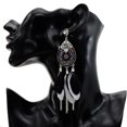 thumbnail image 3 of Women Earrings Retro Bohemian Artificial Feather Dangle Earrings Drop Earrings, 3 of 10