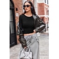 thumbnail image 2 of Women 3 Pack Long Sleeve Shirts Fitted Tops Base Layering Tight Thermal Solid Color Undershirts XS-XXL, 2 of 8