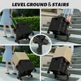 thumbnail image 3 of Portable Folding Shopping Cart with Stair Climbing Wheel, Adjustable Aluminum Alloy Handle, 40KG/88.2LBS Load Capacity with Lid, Wear-Resistant Noiseless 360°Rotate Front Wheel With Brake, 3 of 9