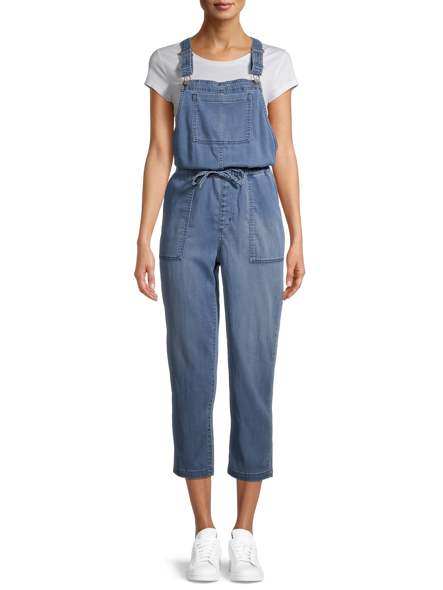 Time and Tru Women's Lightweight Soft Overalls - image 1 of 6