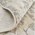 thumbnail image 5 of Feizy Celene Traditional Bordered, Ivory/Tan/Gray, 1'6" x 1'6" Swatch Sheen Casual Floral & Botanical Design Carpet for Living Dining Bed Room, 5 of 8