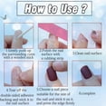 thumbnail image 5 of Grey Press on Nails Long Coffin Cat Eye Fake Nails with Glitter Design Full Cover Shiny Glossy Solid Color False Artificial Acrylic Stick on Nails Glue on Nails for Women 24Pcs Cat Eye Long Coffin, 5 of 5