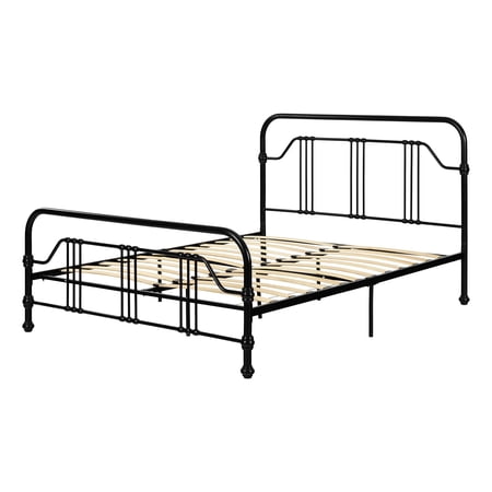 South Shore Prairie  Farmhouse Queen Bed  Black