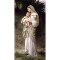 thumbnail image 2 of William Bouguereau 9x14 Black Ornate Wood Framed Double Matted Museum Art Print Titled: L’Innocence (1893), 2 of 5