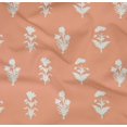 thumbnail image 4 of oneOone Cotton Poplin Twill Peach Fabric Geometric & Floral Block Dress Material Fabric Print Fabric By The Yard 56 Inch Wide, 4 of 4