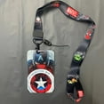 thumbnail image 4 of Superhero-Inspired PVC Lanyard Keychain Set with ID/Credit Card Holder, Featuring Comic Book Characters, Licensed Neck Strap with Badge Clip - UME Craft Supplies, 4 of 5