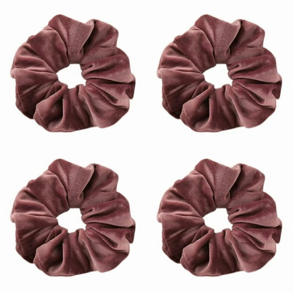 Kingswick Extra Large Hair Bands for Women's Thick Hair, Premium Velvet Soft Large Hair Bands, XL 6-Inch Large Elastic Hair Tie, Set of 4