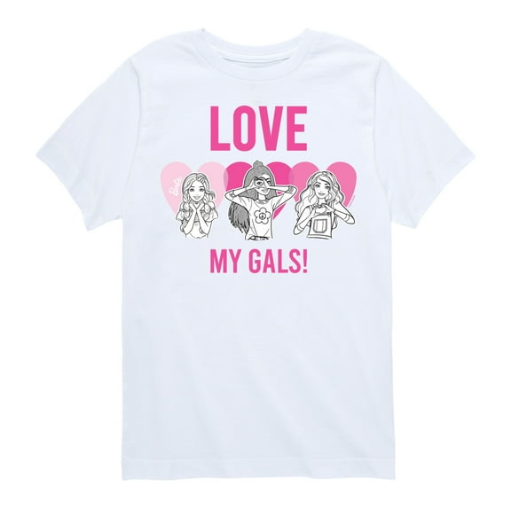 Barbie - Love My Gals - Toddler And Youth Short Sleeve Graphic T-Shirt