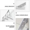 thumbnail image 3 of Furniture Corner Brackets Stainless Steel Strong and for Fixing Use 20 Pieces, 3 of 6