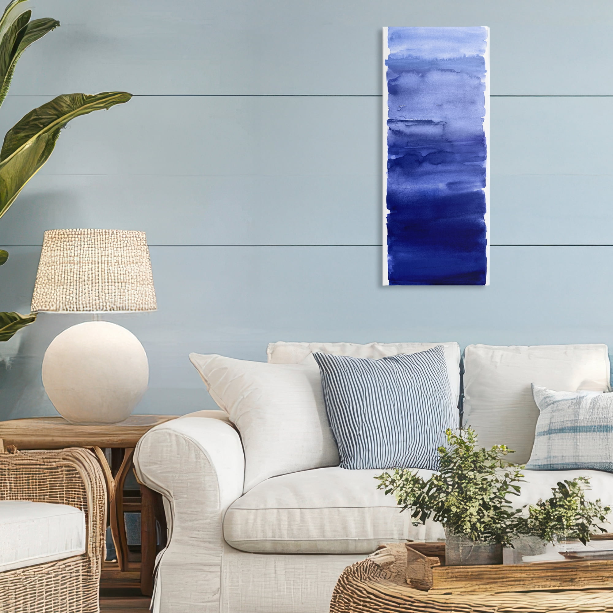 Stupell Industries Indigo Blend Gradient Canvas Wall Art, design by Allie Corbin