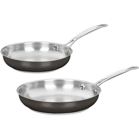 

Cuisinart Black Stainless Collection 8 And 10 Skillet Set