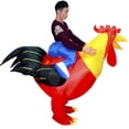 thumbnail image 3 of stock Listo disfraz Inflable De Dinosaurio alien sumo Polla Tiburón Flamenco Fiesta Disfraces Unicornio Traje cosplay Halloween Para Adultos Niños, 3 of 4