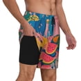 thumbnail image 2 of Balery Colorful Summer Fruit Table Mens Swim Trunks Swim Shorts for Men Quick Dry Inseam Beach Shorts with Compression Liner Pocket-X-Large, 2 of 9