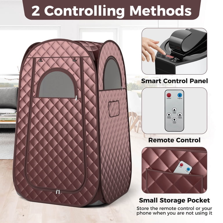 CAMECO Personal Steam Sauna Box - 1500W 3L Portable Home Sauna Tent With Remote Control