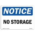 thumbnail image 1 of SignMission OS-NS-A-1218-L-14870 Panneau d'Affichage OSHA 12 x 18 Po - Pas de Stockage, 1 of 1
