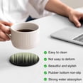 thumbnail image 3 of Sage Green Black Ombre Coasters Set of 4, Absorbent Coasters for Drinks, Modern Abstract Striped Gradient Coaster for Desk Coffee Table Protection, Home Decor House Warming Gifts 4", 3 of 8