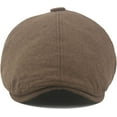 thumbnail image 4 of CoCopeaunts Newsboy Hats for Men Women Vintage Octagonal Cap Breathable Linen Artist Painter Hat Retro Ivy Flat Men Beret Hat, 4 of 7