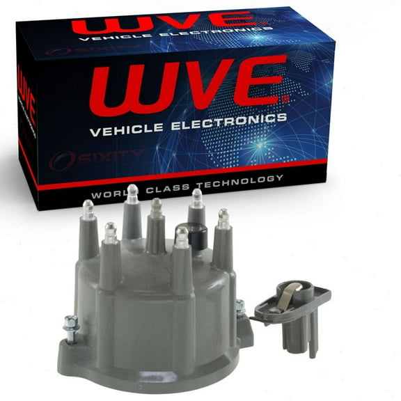 Wells WVE Distributor Cap & Rotor Kit compatible with Ford Aerostar Bronco Bronco II E-150 Econoline E-150 Econoline Club W 2.8L 2.9L 3.0L 3.8L 4.9L L6 V6 1984-1997