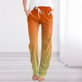 thumbnail image 2 of YDLCAFD Women's Spring And Gradient Color Lace Up Pocket Loose Wide Legged Cropped Casual Pants (2), 2 of 4