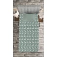 thumbnail image 3 of Ambesonne Green Quilted Bedspread Set 2 Pcs, Victorian, Twin Size, Pale Sage Green White, 3 of 3