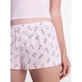 thumbnail image 4 of No Boundaries Cloud Core Sleepwear Tank Top and Shorts Sleep Set, 2-Piece, Women's XXS-3X, 4 of 5