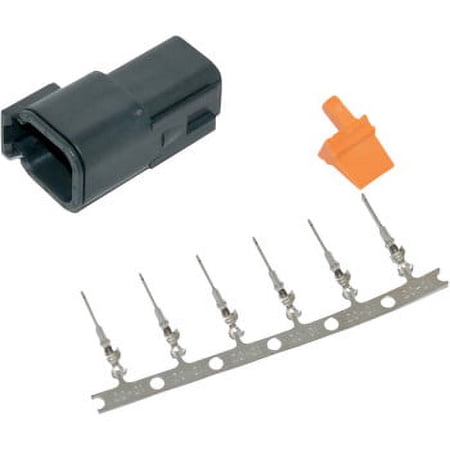 Namz Custom Cycle Products New Deutsch DTM Receptacle W/Stamped Terminals and Wedgelock, 850-08043