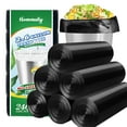 thumbnail image 1 of Bolsas de basura Hommaly de 10 a 40 litros, 240 unidades, pequeñas, negras, 9,8 a 15,6 galones, 1 of 8