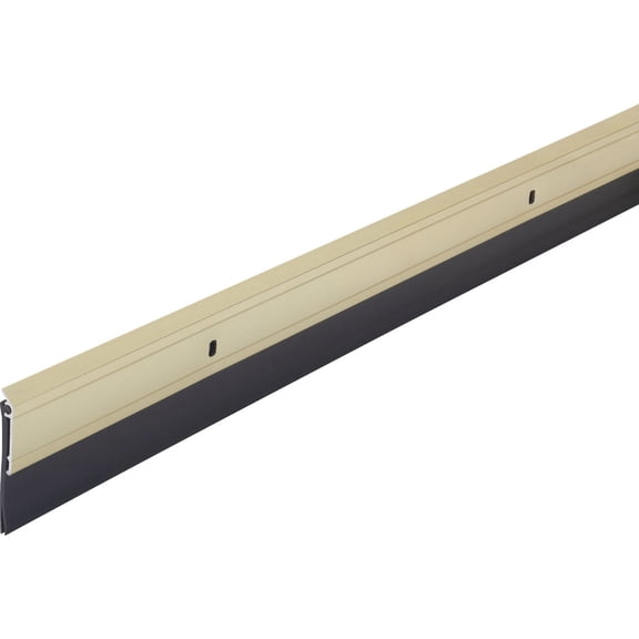 M-D Building Products 05744 All-Season Door Sweep, Heavy Duty Aluminum and Vinyl, Ideal for Residential & Commercial Use, Easy Installation, Ensure Comfort and Save Energy (36 Inch, Gold)