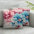 thumbnail image 3 of ARISTURING Abstract Floral Satin Pillowcase for Hair and Skin, Pillowcase with Envelope Closure, Queen Size Romantic Floral Pillow Cover for Sofa Bedroom New Year Valentines Decor, 3 of 5