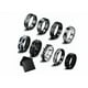 thumbnail image 1 of 9 Piezas Anillo Hombre De Titanio Acero Inoxidable Regalo Xtellar plateado, 1 of 4