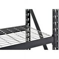 thumbnail image 7 of Muscle Rack 77"W x 24"D x 72"H 4-Tier Welded Steel Storage Rack, Black, 7 of 7