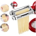 thumbnail image 1 of FavorKit Pasta Noodle Maker Attachment Set for KitchenAid Mixers Plus Hub Knob Screw Accessory Included Dough Sheet Roller, Spaghetti & Fettuccine Cu, 1 of 9