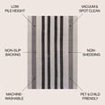 thumbnail image 3 of JONATHAN Y WASHABLE 4 x 6 Area Rug, Vichy Geometric Striped - Ivory/Dark Gray, WSH122B-4, 3 of 9