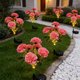 thumbnail image 1 of Lámpara solar con forma de clavel | Lámpara de jardín exterior con estaca y 7 LED | Lámpara de suelo con forma de flor artificial para decorar caminos, patios y terrazas, 1 of 6