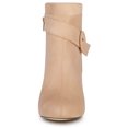 thumbnail image 3 of Women's Round Toe Chunky Heel Zip Heeled Boots Ankle Booties, 3 of 5