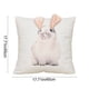 thumbnail image 3 of Uuiauoio Easter Home Decorations Garland Bunny Pillow Covers Floral Rabbit Throw Cushion Cover Decorative Pillows for Bed Couch Home Sofa Living Room Rustic Farmhouse Decor, 3 of 6