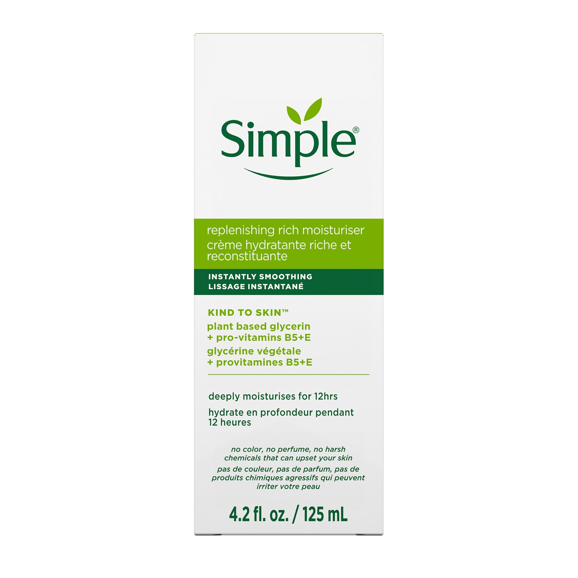 Simple Kind to Skin Replenishing Rich Moisturizer, Face Moisturizer, 4 pc