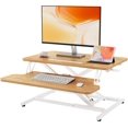 thumbnail image 1 of Standing Desk Wide Height Adjustable Quick Sit Stand Computer Desk Converter for Home Office Workstation ( Frame + Desktop), 1 of 7