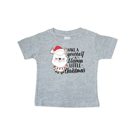 

Inktastic Have Yourself a Llama Little Christmas Gift Baby Boy or Baby Girl T-Shirt